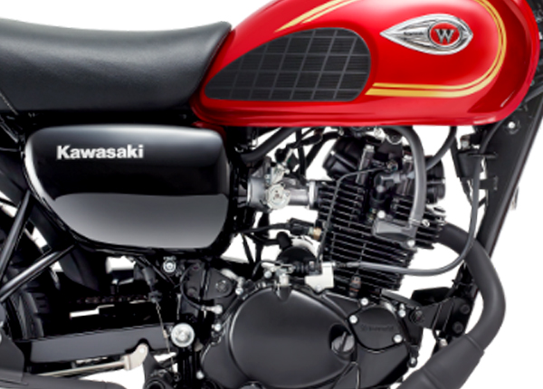 yên Kawasaki W175 ABS 2023 đỏ